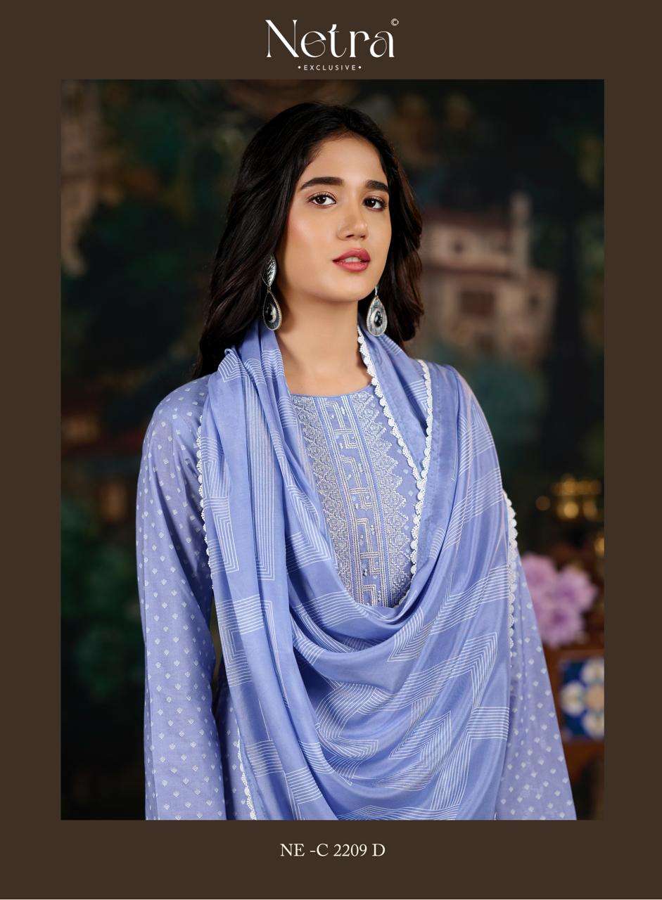 Netra Exclusive Fenna Premium Pure Cotton Salwar Suit - Amrah Wholesale