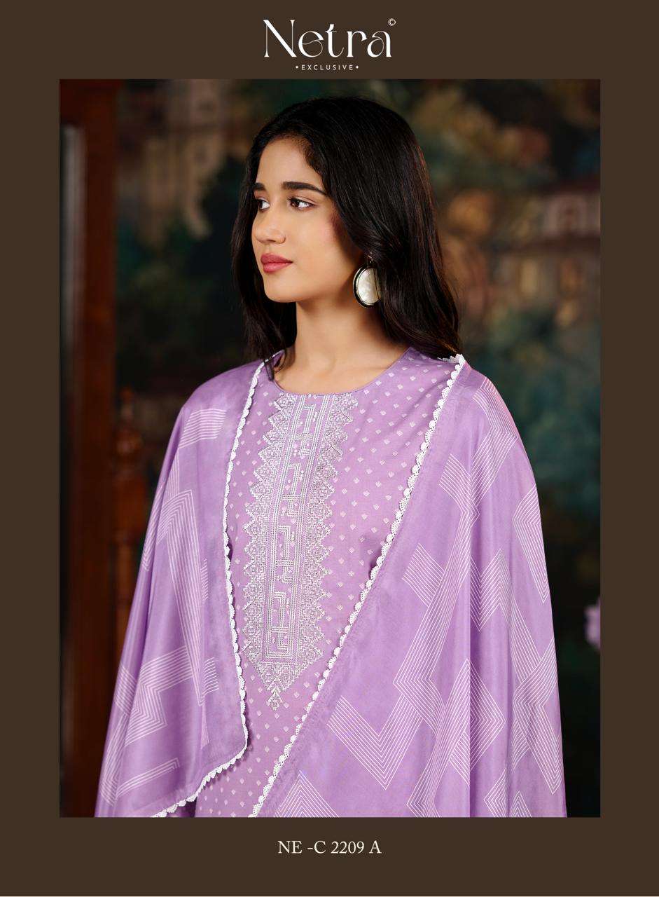 Netra Exclusive Fenna Premium Pure Cotton Salwar Suit - Amrah Wholesale