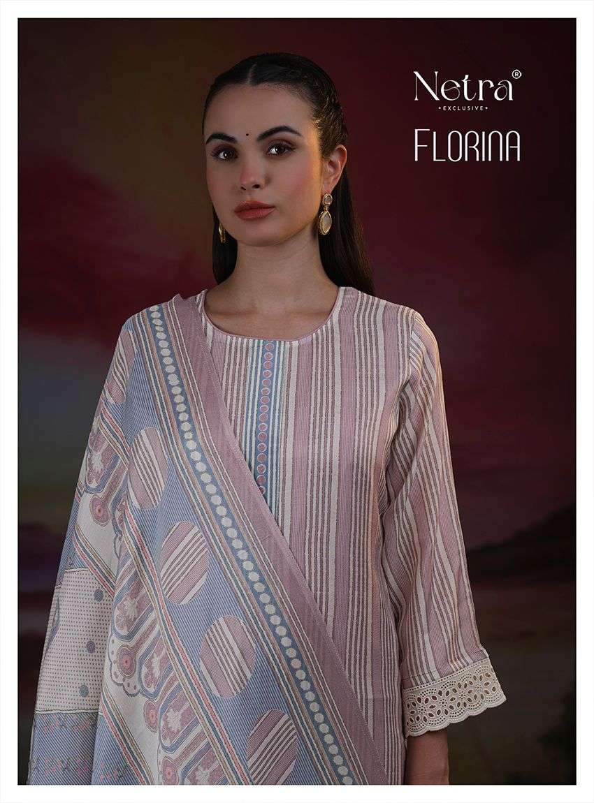 Netra Exclusive Florina Dress Material Wholesale Catalogue - Amrah Wholesale