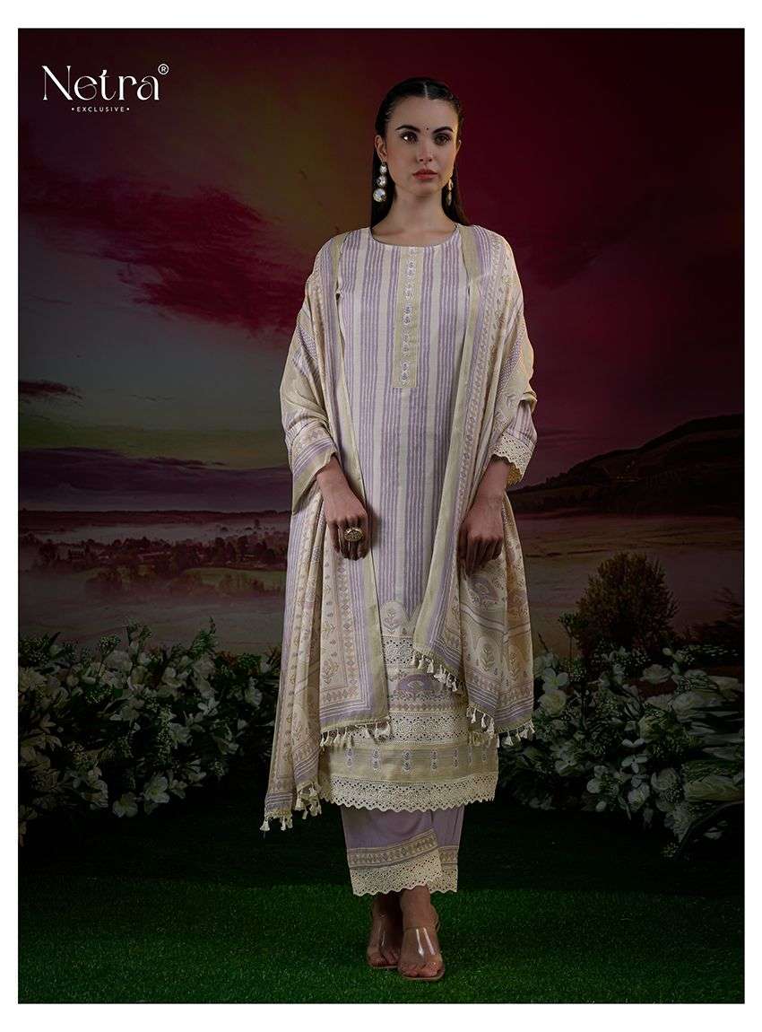 Netra Exclusive Florina Dress Material Wholesale Catalogue - Amrah Wholesale