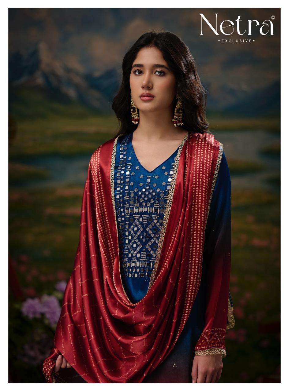 Netra Exclusive Gajji Vol 11 Pure Gajji Silk Dress Material
