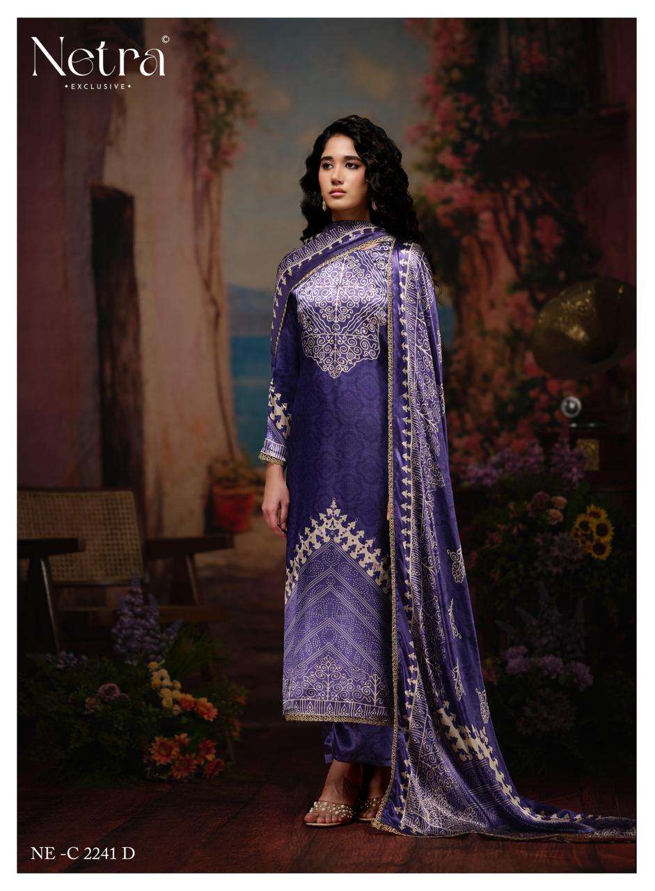 Netra Exclusive Gajji Vol 3 Pure Gajji Silk Dress Material