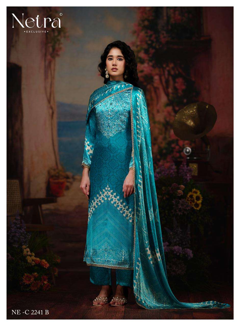 Netra Exclusive Gajji Vol 3 Pure Gajji Silk Dress Material