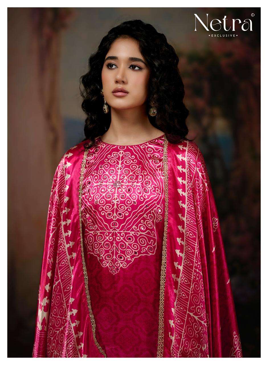 Netra Exclusive Gajji Vol 3 Pure Gajji Silk Dress Material