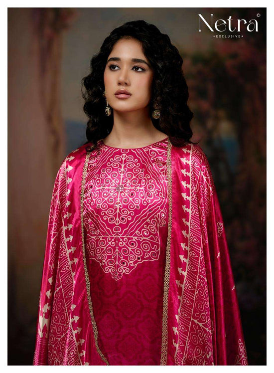 Netra Exclusive Gajji Vol 3 Pure Gajji Silk Dress Material
