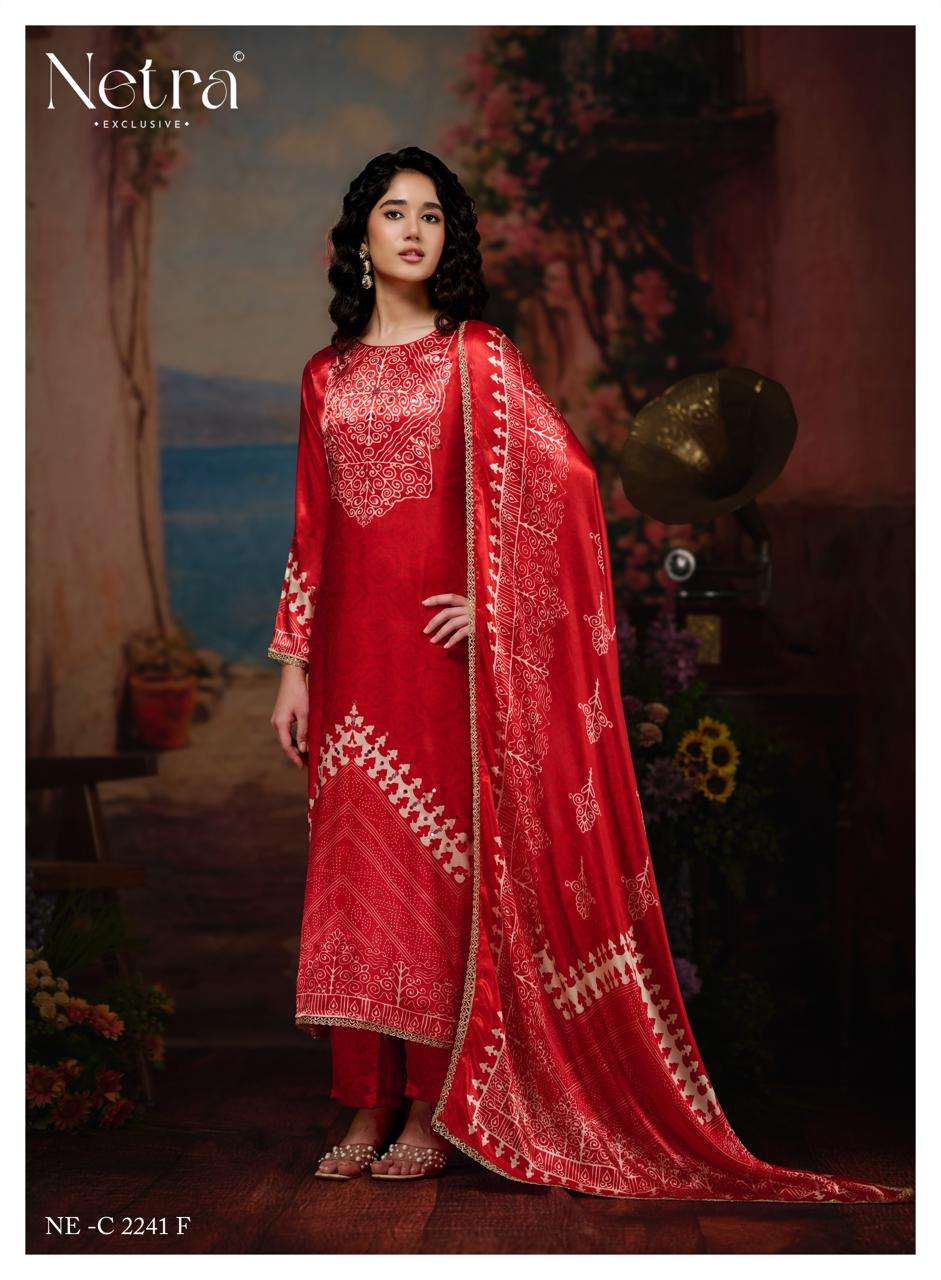 Netra Exclusive Gajji Vol 3 Pure Gajji Silk Dress Material