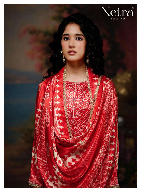 Netra Exclusive Gajji Vol 3 Pure Gajji Silk Dress Material