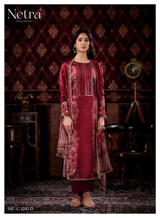Netra Exclusive Gajji Vol 4 Pure Gajji Silk Dress Material
