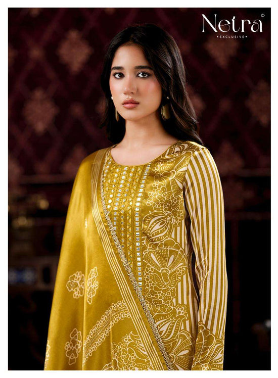 Netra Exclusive Gajji Vol 4 Pure Gajji Silk Dress Material