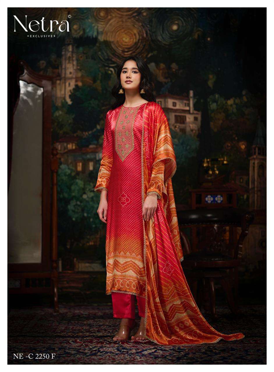 Netra Exclusive Gajji Vol 5 Pure Gajji Silk Dress Material