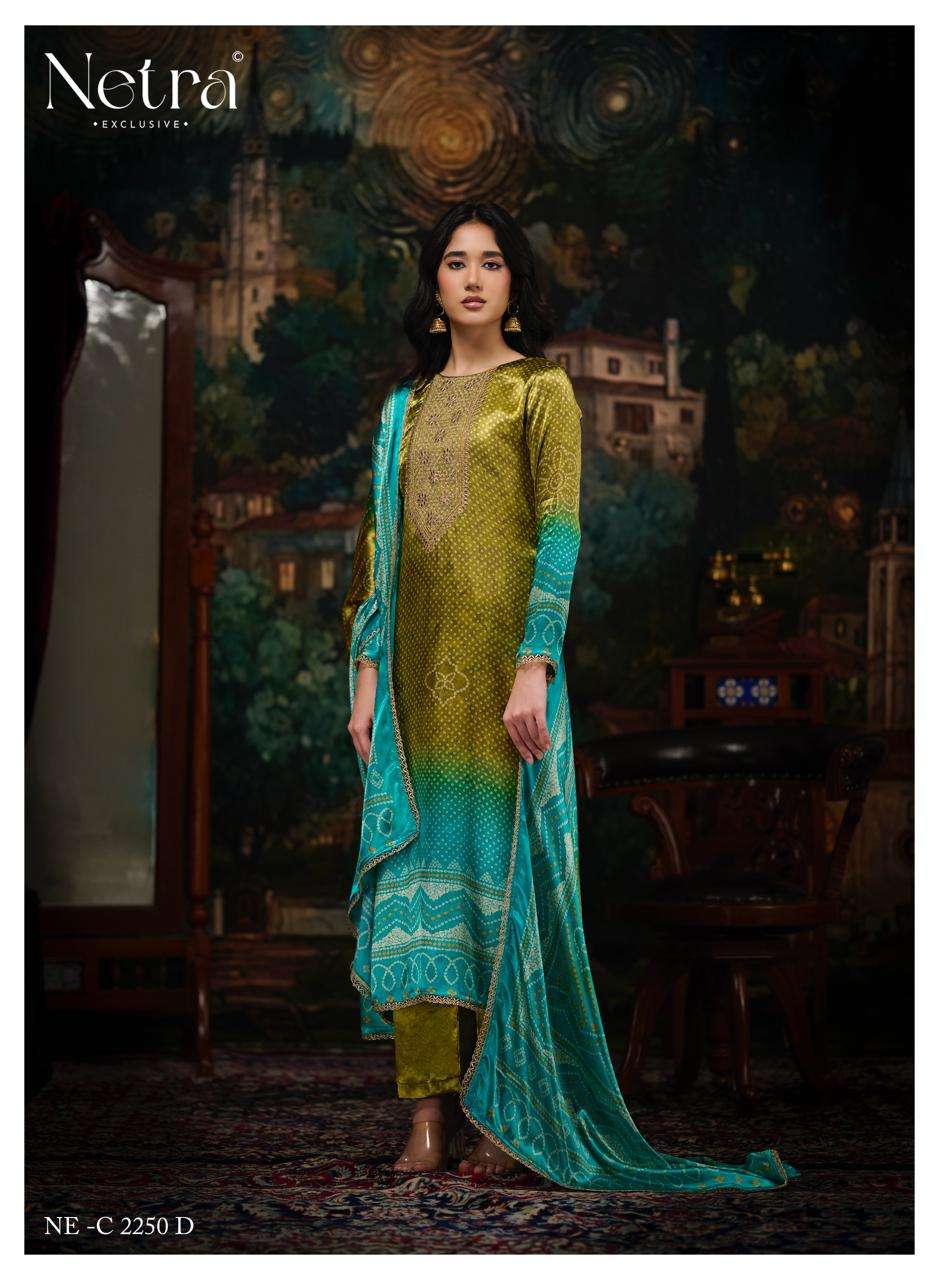 Netra Exclusive Gajji Vol 5 Pure Gajji Silk Dress Material