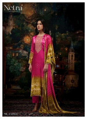 Netra Exclusive Gajji Vol 5 Pure Gajji Silk Dress Material