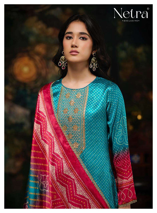 Netra Exclusive Gajji Vol 5 Pure Gajji Silk Dress Material