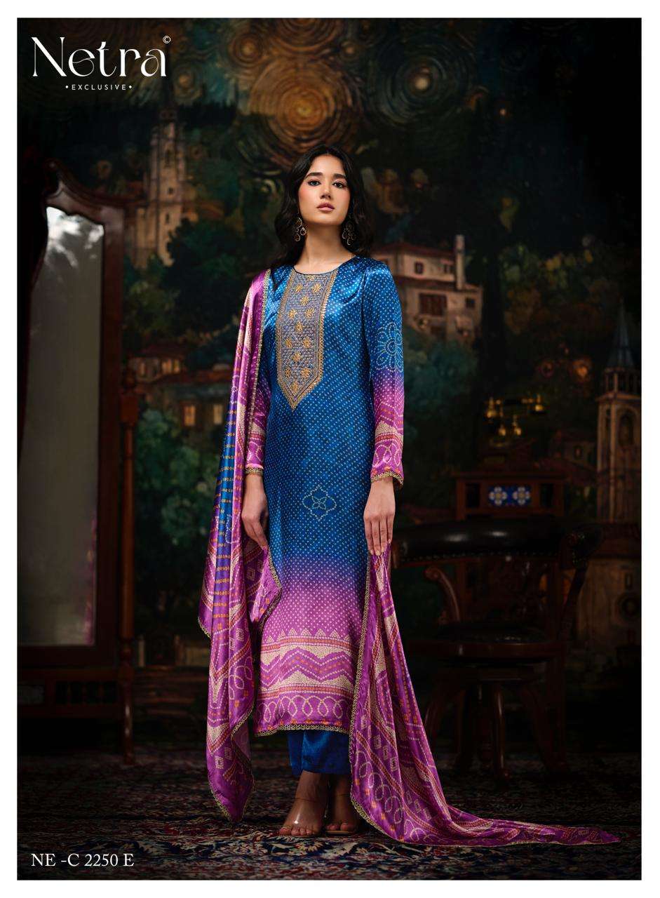 Netra Exclusive Gajji Vol 5 Pure Gajji Silk Dress Material