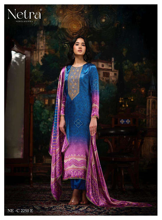 Netra Exclusive Gajji Vol 5 Pure Gajji Silk Dress Material