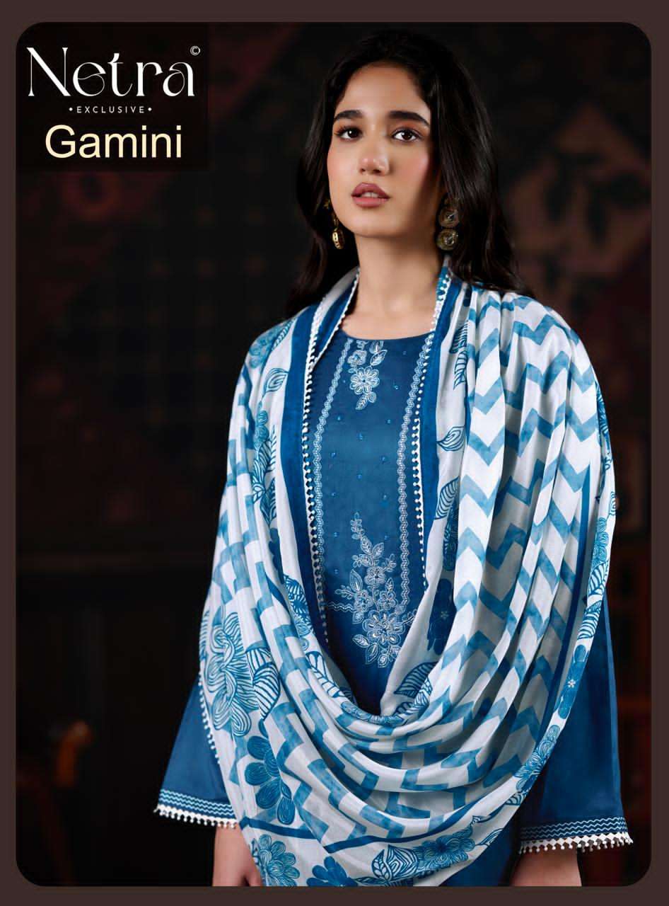 Netra Exclusive Gamini Wholesale Pure Cotton Dress Material Collection