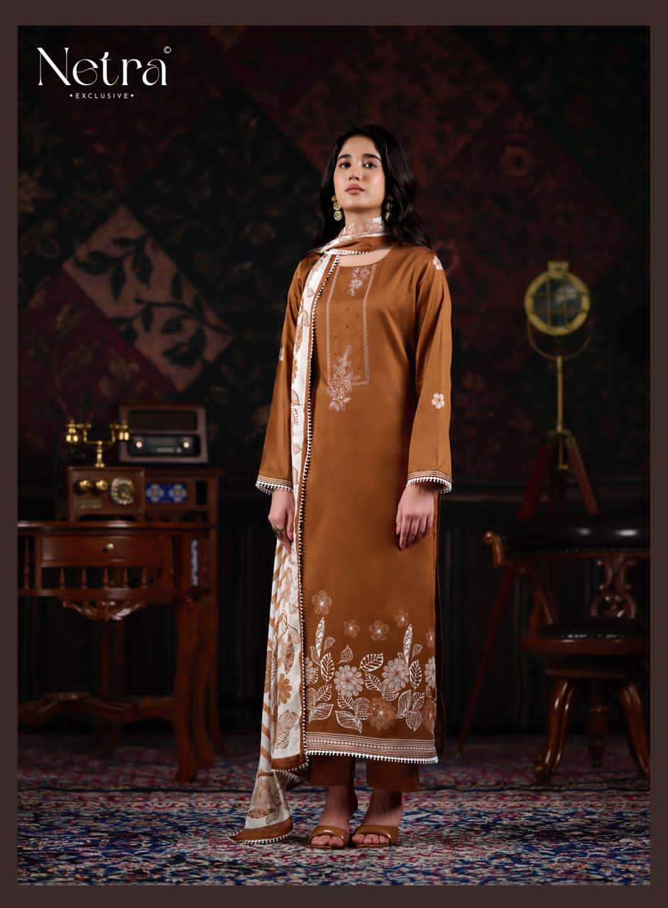 Netra Exclusive Gamini Wholesale Pure Cotton Dress Material Collection