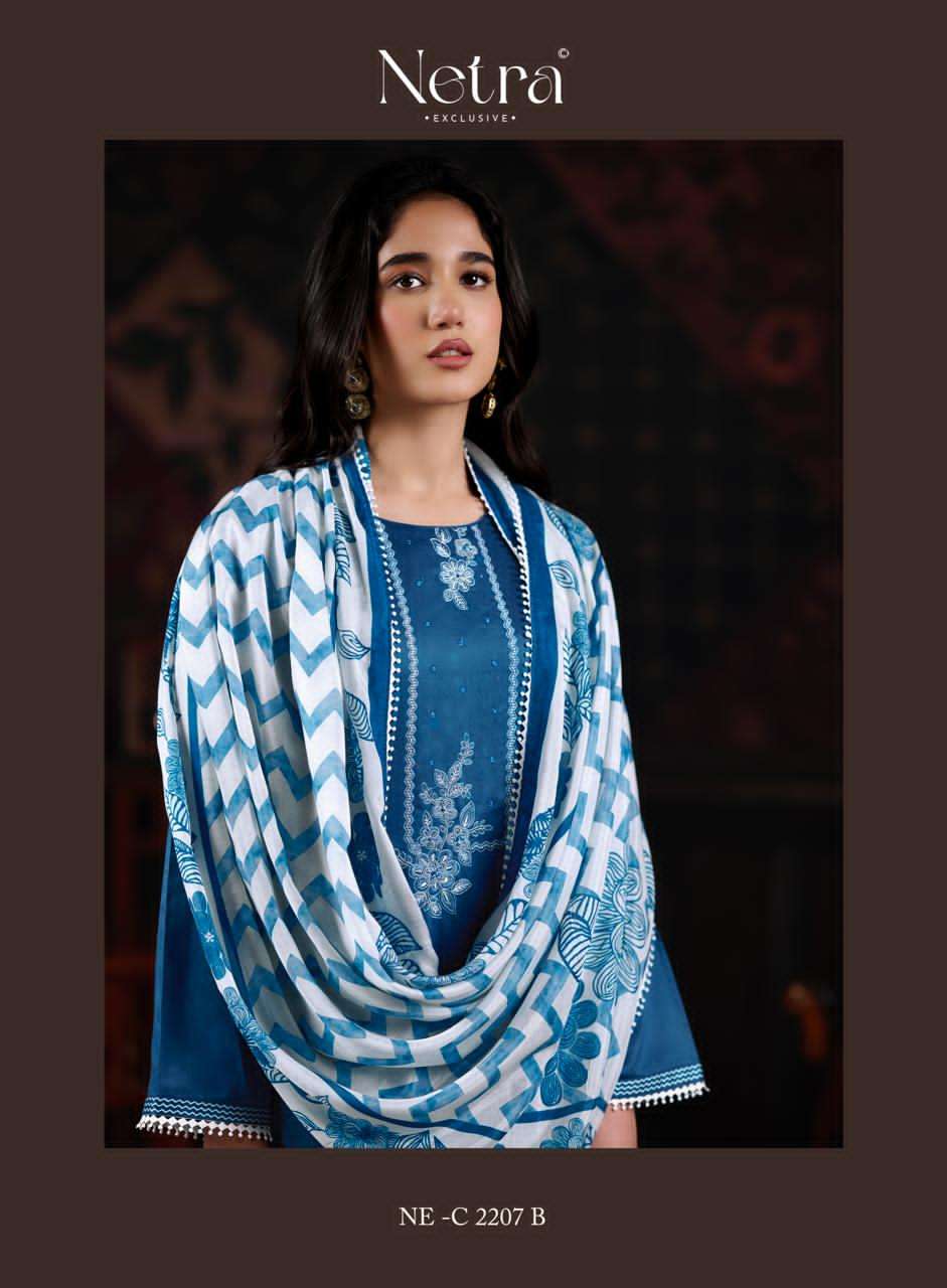 Netra Exclusive Gamini Wholesale Pure Cotton Dress Material Collection