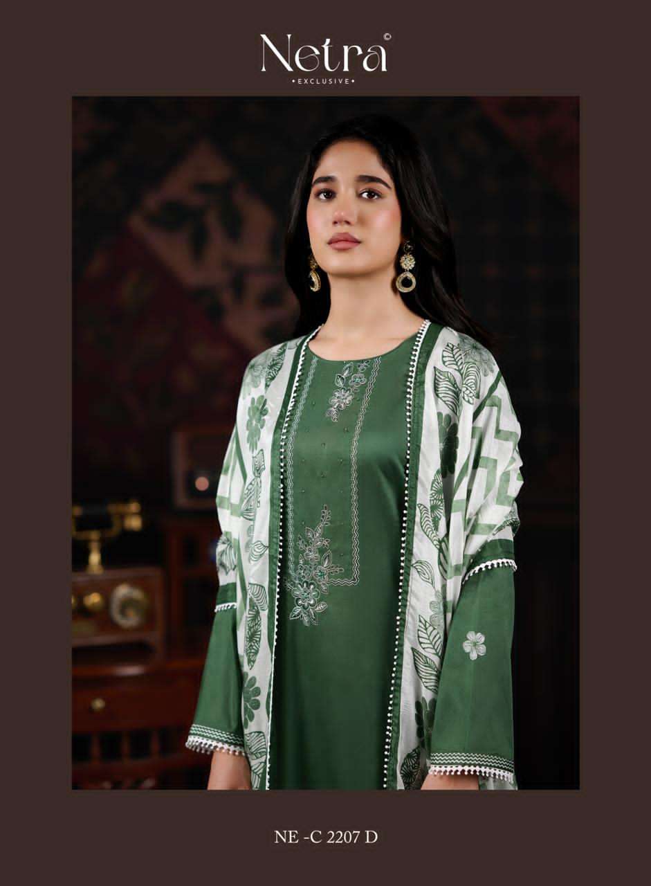 Netra Exclusive Gamini Wholesale Pure Cotton Dress Material Collection