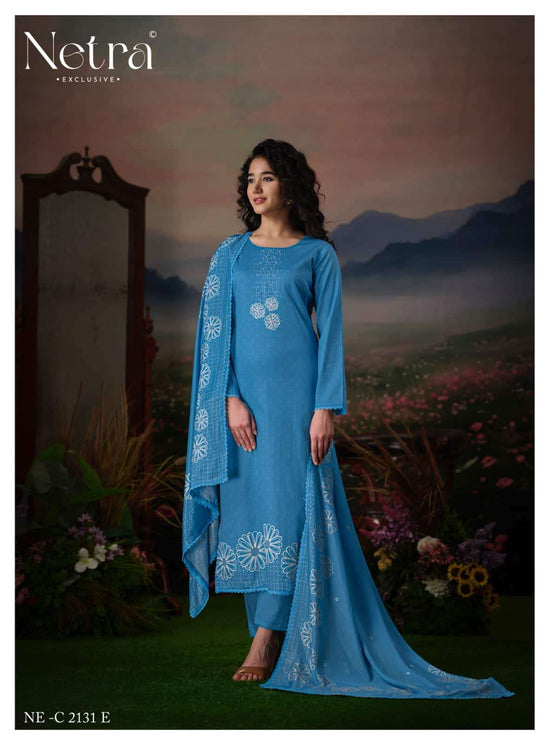 Netra Exclusive Gargi Dress Material Wholesale Catalogue - Amrah Wholesale