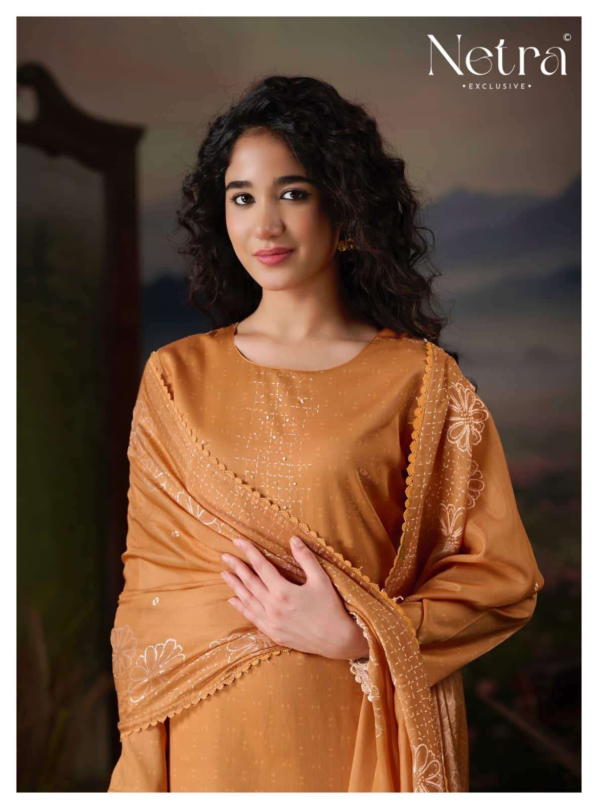 Netra Exclusive Gargi Dress Material Wholesale Catalogue - Amrah Wholesale