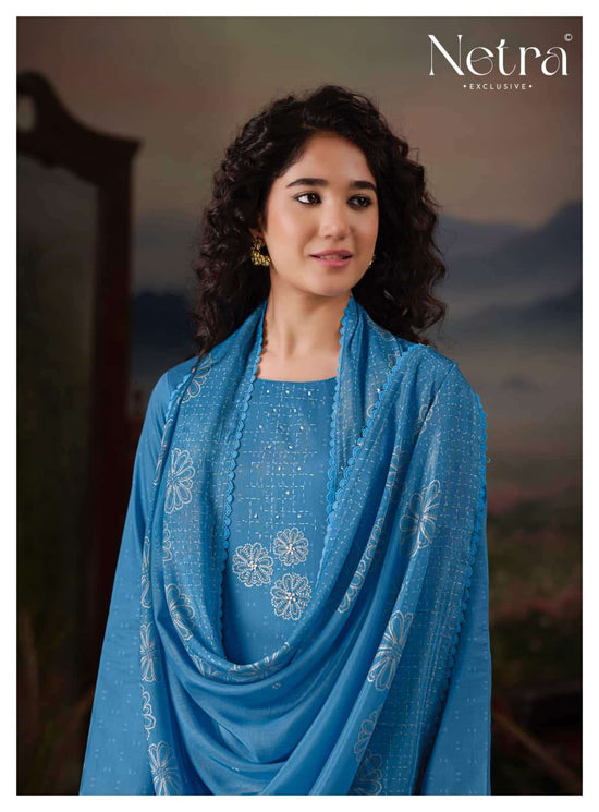 Netra Exclusive Gargi Dress Material Wholesale Catalogue - Amrah Wholesale