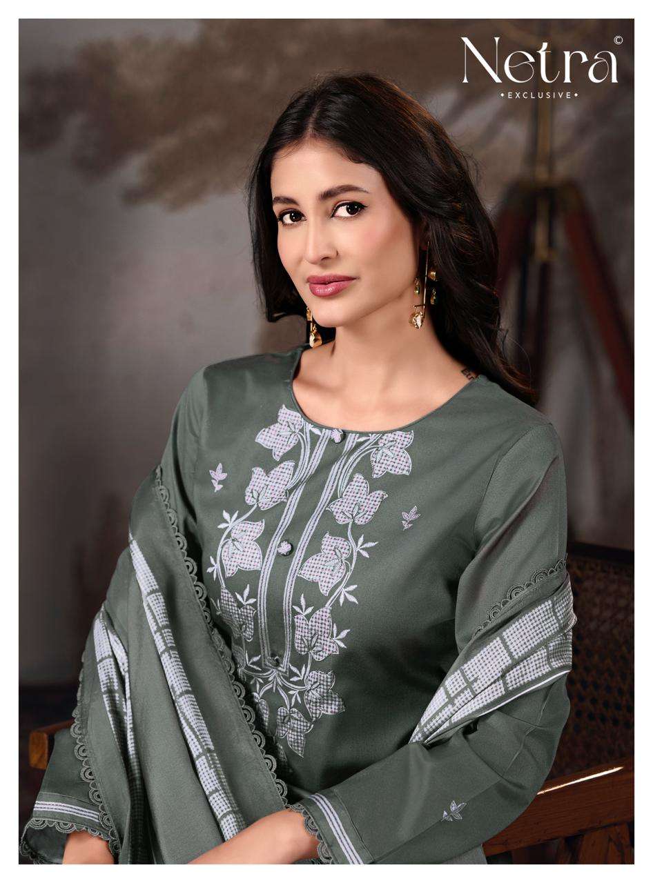 Netra Exclusive Gucci Vol 10 Pure Cotton Dress Material - Amrah Wholesale