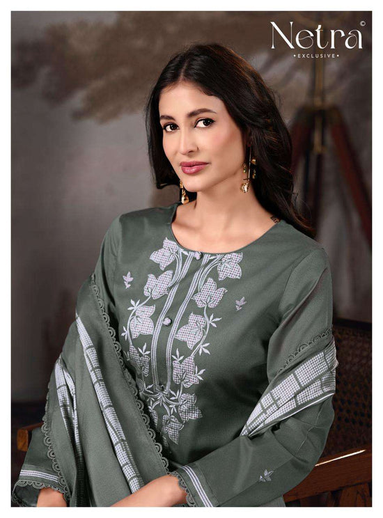 Netra Exclusive Gucci Vol 10 Pure Cotton Dress Material - Amrah Wholesale