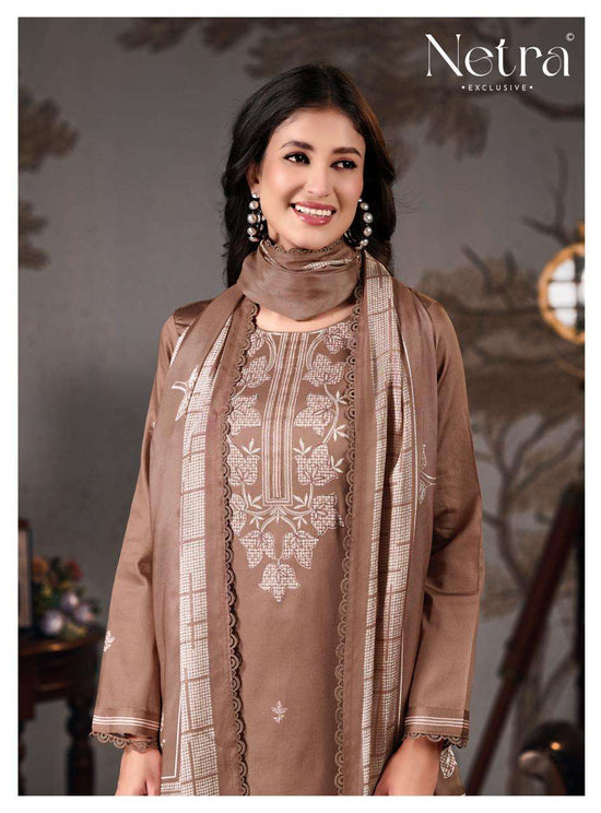 Netra Exclusive Gucci Vol 10 Pure Cotton Dress Material - Amrah Wholesale