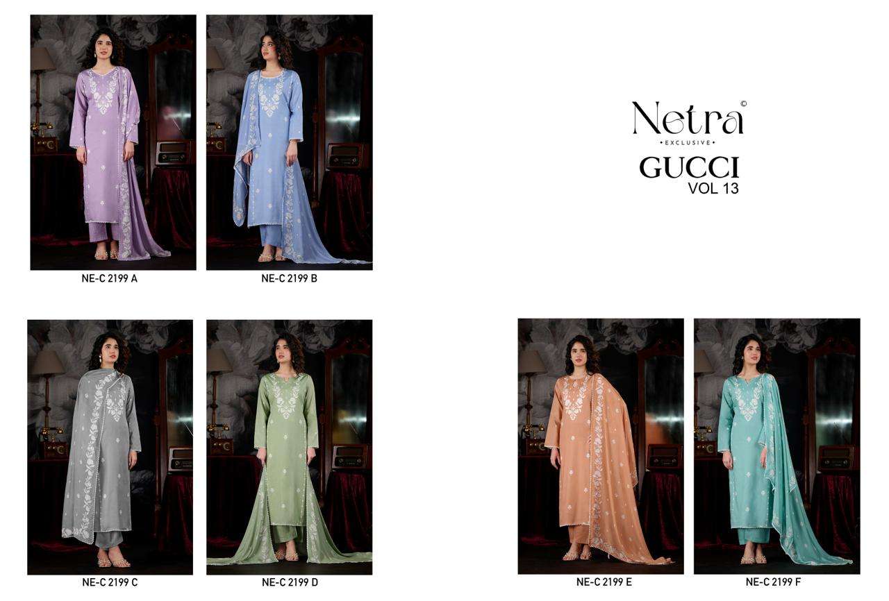 Netra Exclusive Gucci Vol 13 Premium Cotton Dress Material
