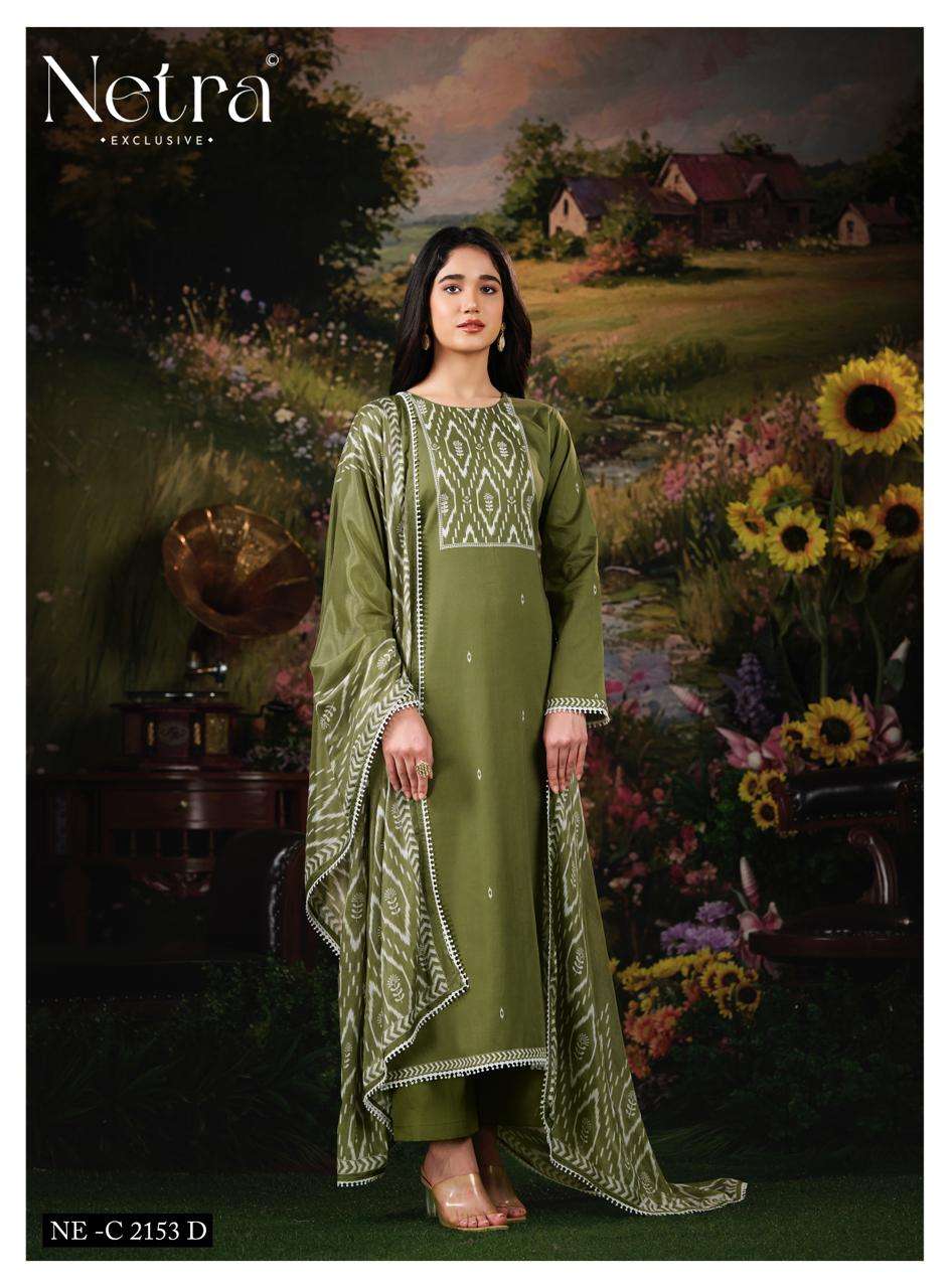 Netra Exclusive Gucci Vol 4 Cotton Satin Pakistani Suit - Amrah Wholesale