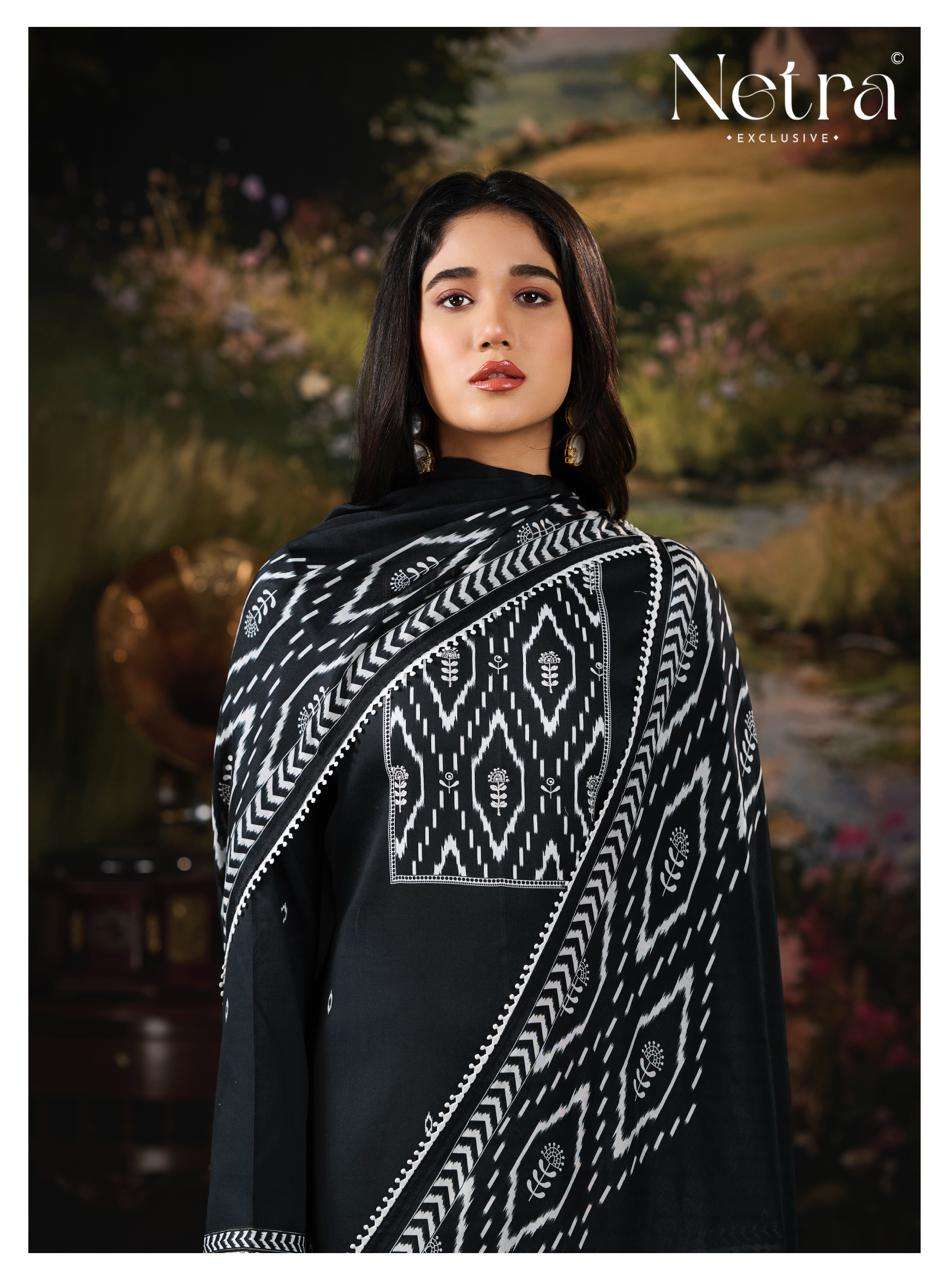 Netra Exclusive Gucci Vol 4 Cotton Satin Pakistani Suit