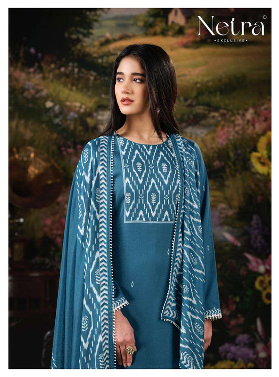 Netra Exclusive Gucci Vol 4 Cotton Satin Pakistani Suit