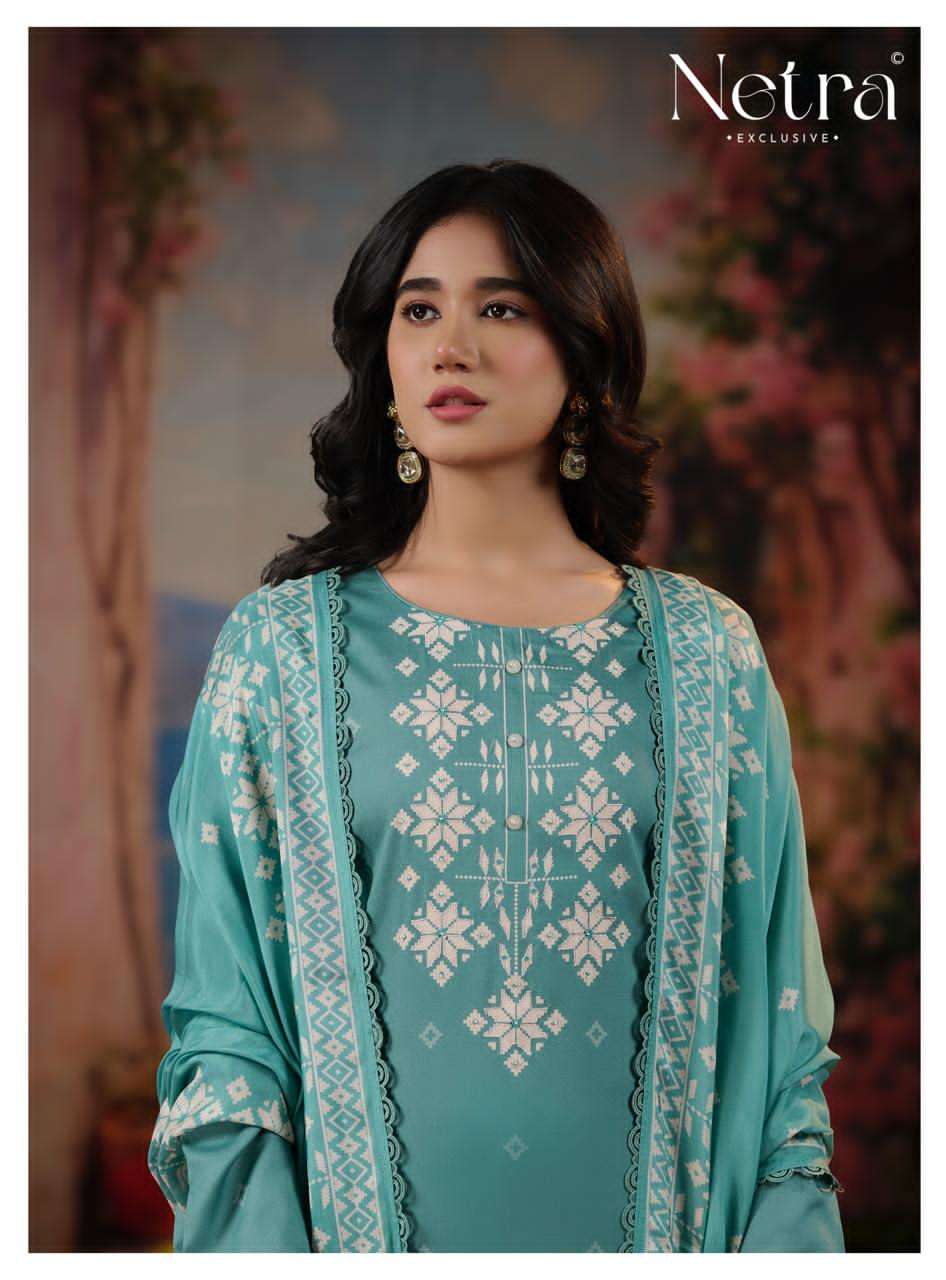 Netra Exclusive Gucci Vol 6 Pure Cotton Premium Dress Material - Amrah Wholesale