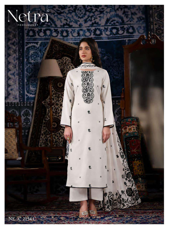 Netra Exclusive Gucci Vol 7 Cotton Satin Dress Material - Amrah Wholesale