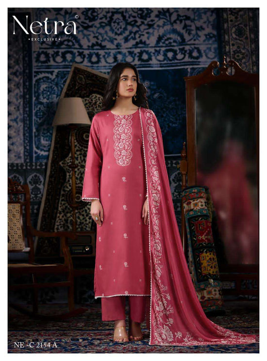 Netra Exclusive Gucci Vol 7 Cotton Satin Dress Material - Amrah Wholesale