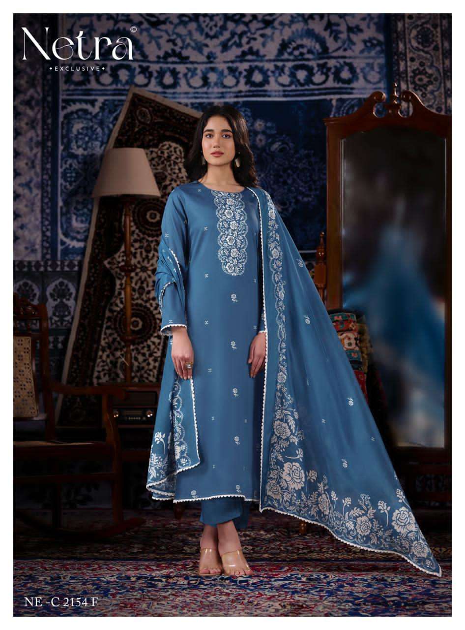 Netra Exclusive Gucci Vol 7 Cotton Satin Dress Material - Amrah Wholesale