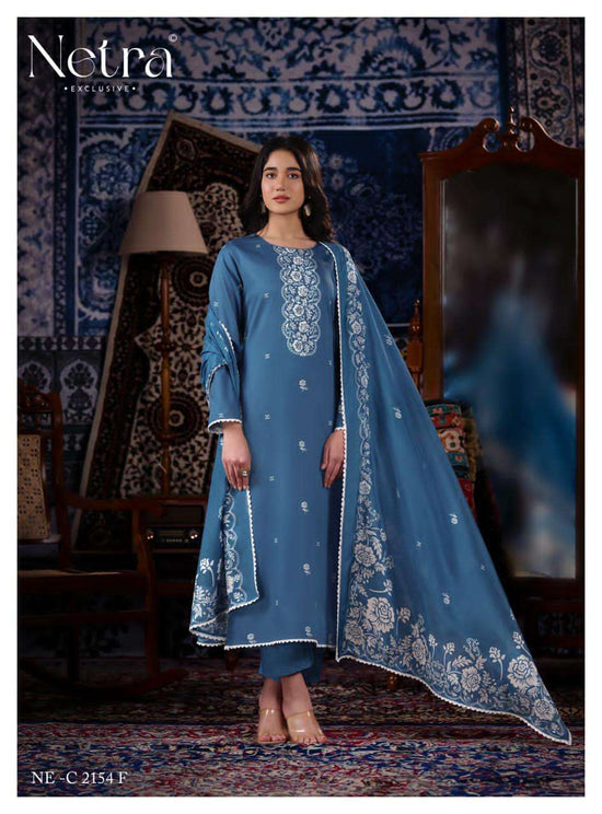 Netra Exclusive Gucci Vol 7 Cotton Satin Dress Material - Amrah Wholesale