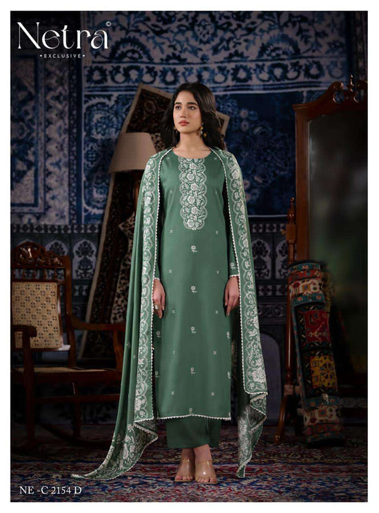 Netra Exclusive Gucci Vol 7 Cotton Satin Dress Material - Amrah Wholesale