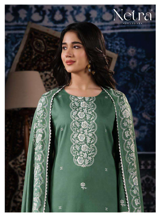 Netra Exclusive Gucci Vol 7 Cotton Satin Dress Material - Amrah Wholesale