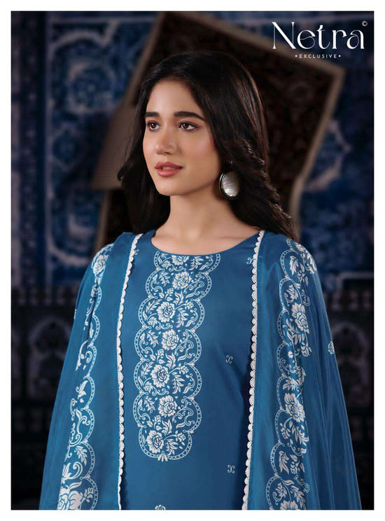 Netra Exclusive Gucci Vol 7 Cotton Satin Dress Material - Amrah Wholesale