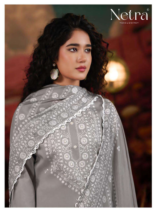 Netra Exclusive Gucci Vol 8 Pure Cotton Dress Material - Amrah Wholesale