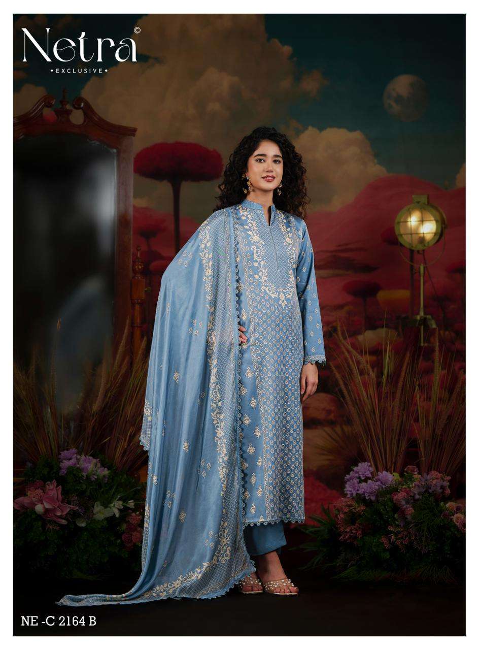 Netra Exclusive Gucci Vol 9 Pure Cotton Digital Printed Dress Material