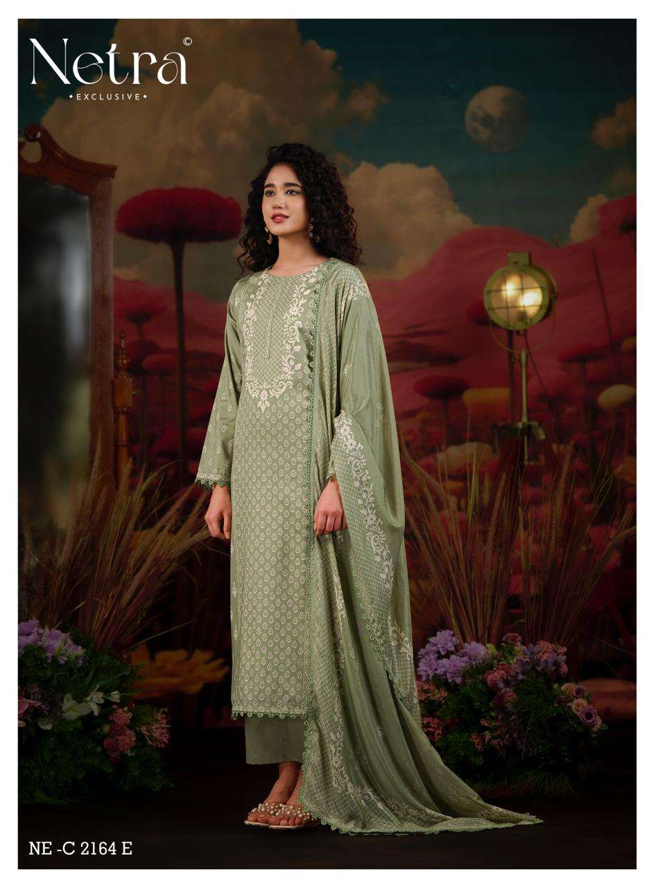 Netra Exclusive Gucci Vol 9 Pure Cotton Digital Printed Dress Material