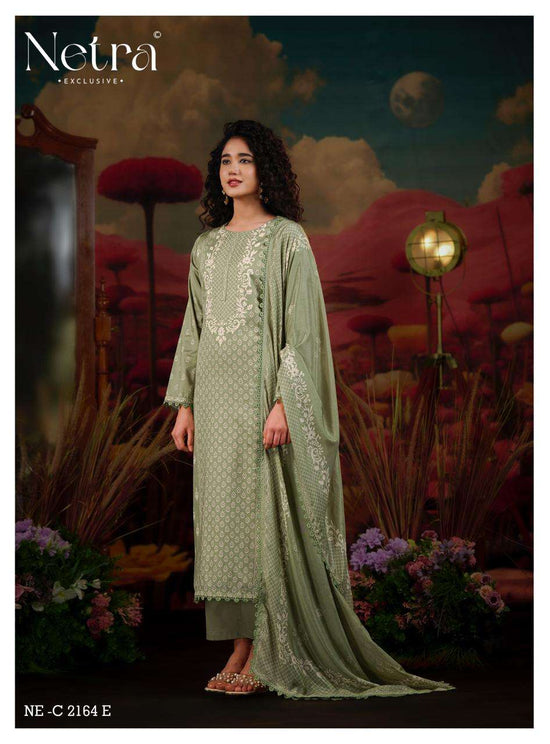 Netra Exclusive Gucci Vol 9 Pure Cotton Digital Printed Dress Material