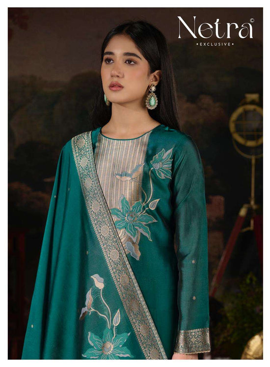 Netra Exclusive Hiral Pure Woven Silk Dress Material