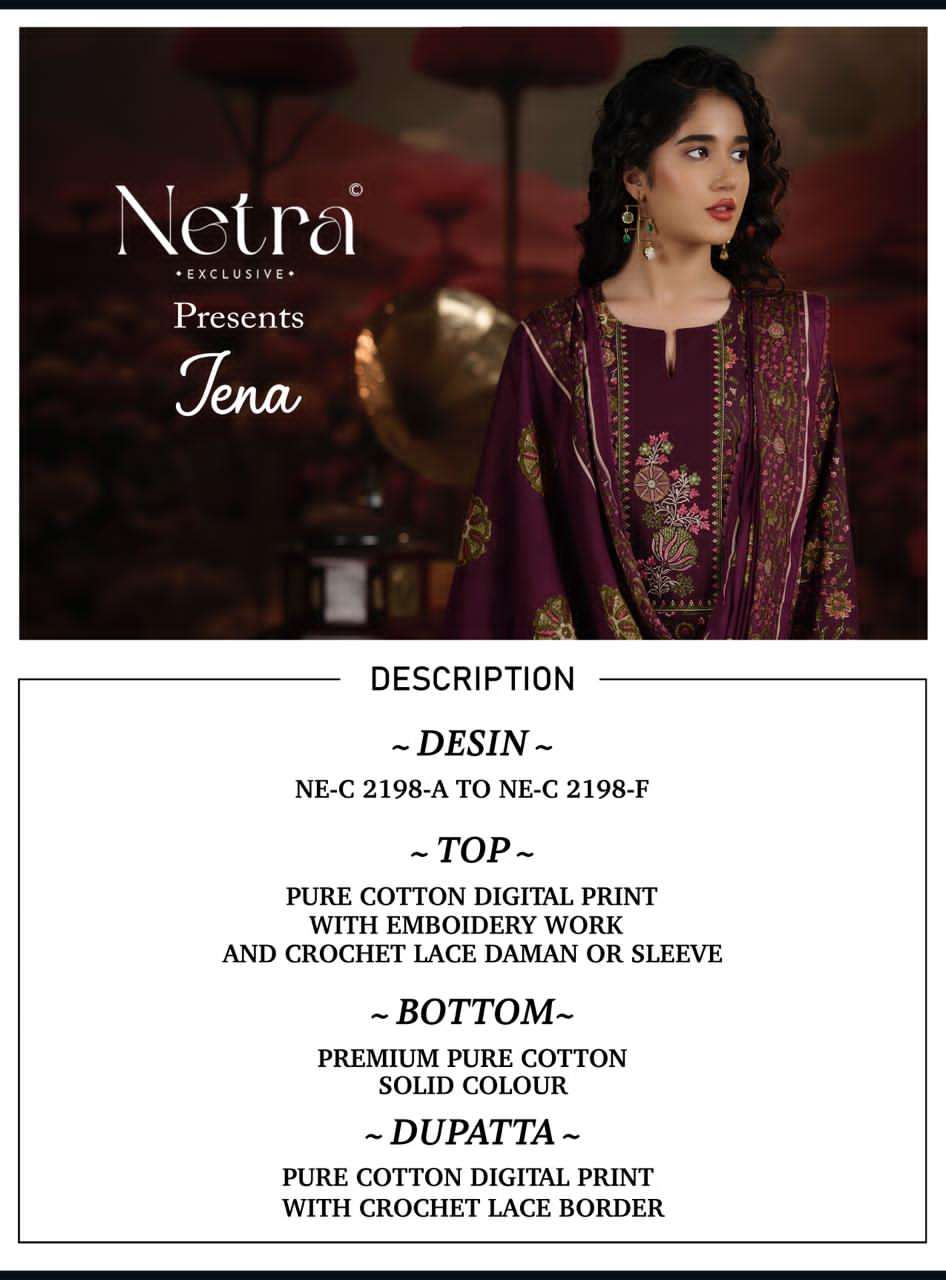 Netra Exclusive Jena Premium Cotton Dress Material