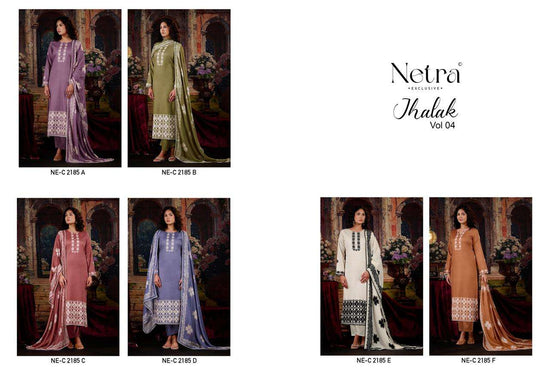 Netra Exclusive Jhalak Vol 4 Cotton Digital Print Dress Material - Amrah Wholesale
