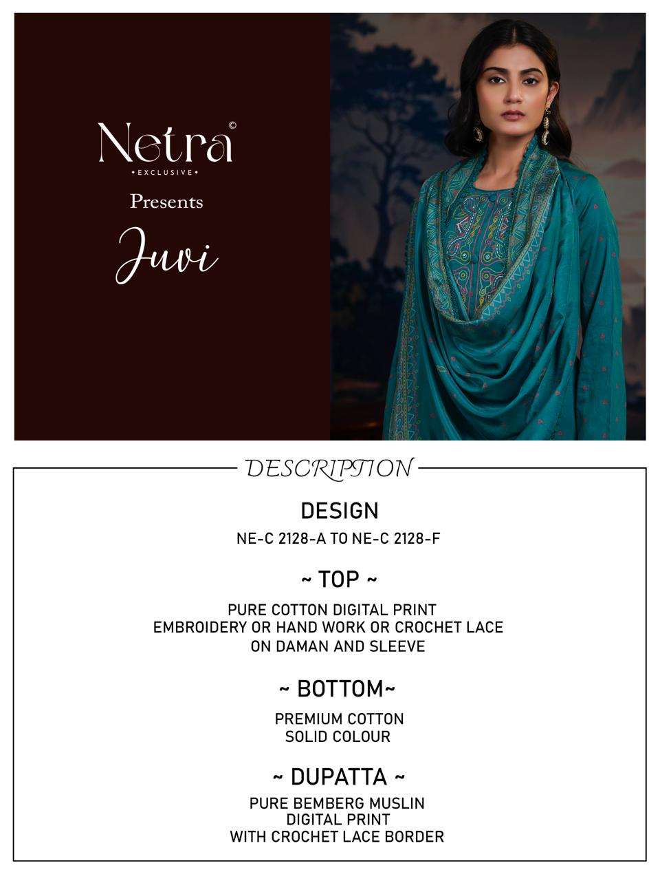 Netra Exclusive Juvi Dress Material Wholesale Catalogue - Amrah Wholesale