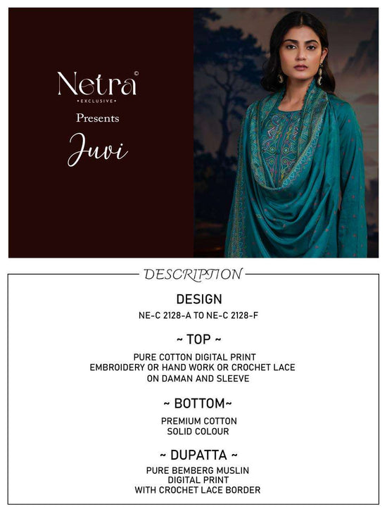 Netra Exclusive Juvi Dress Material Wholesale Catalogue - Amrah Wholesale